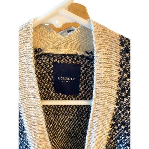 Libero Milano Italian Made Cardigan Blue One Size - Picture 3 of 12
